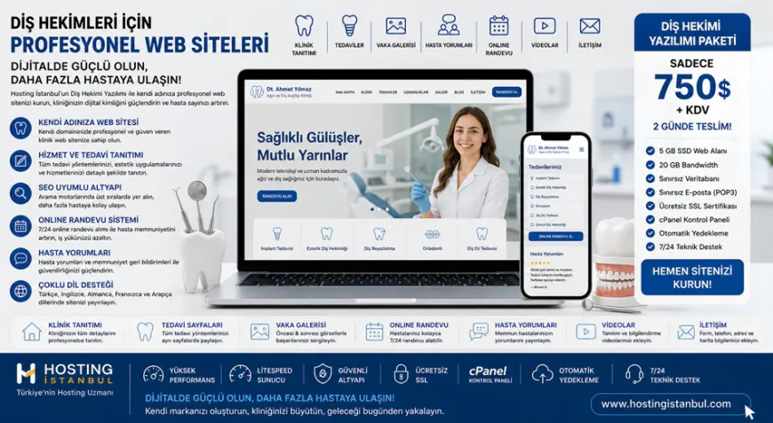 Diş hekimleri için dijital dönüşüm: Kendi profesyonel sitenizi kurun